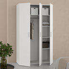 Pippa Wardrobe with 3 Doors in White