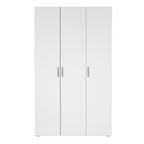 Pippa Wardrobe with 3 Doors in Oak with White High Gloss