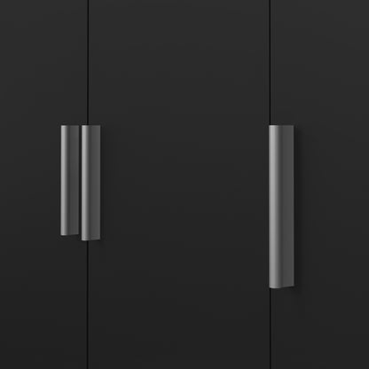 Pippa Wardrobe with 3 Doors in Black