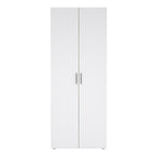 Pippa Wardrobe with 2 Doors in Oak with White High Gloss