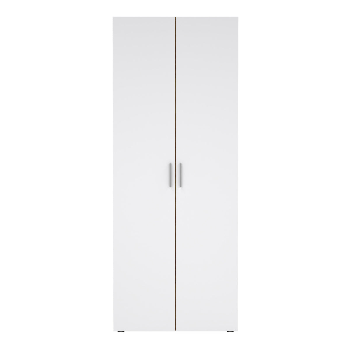 Pippa Wardrobe with 2 Doors in Oak with White High Gloss