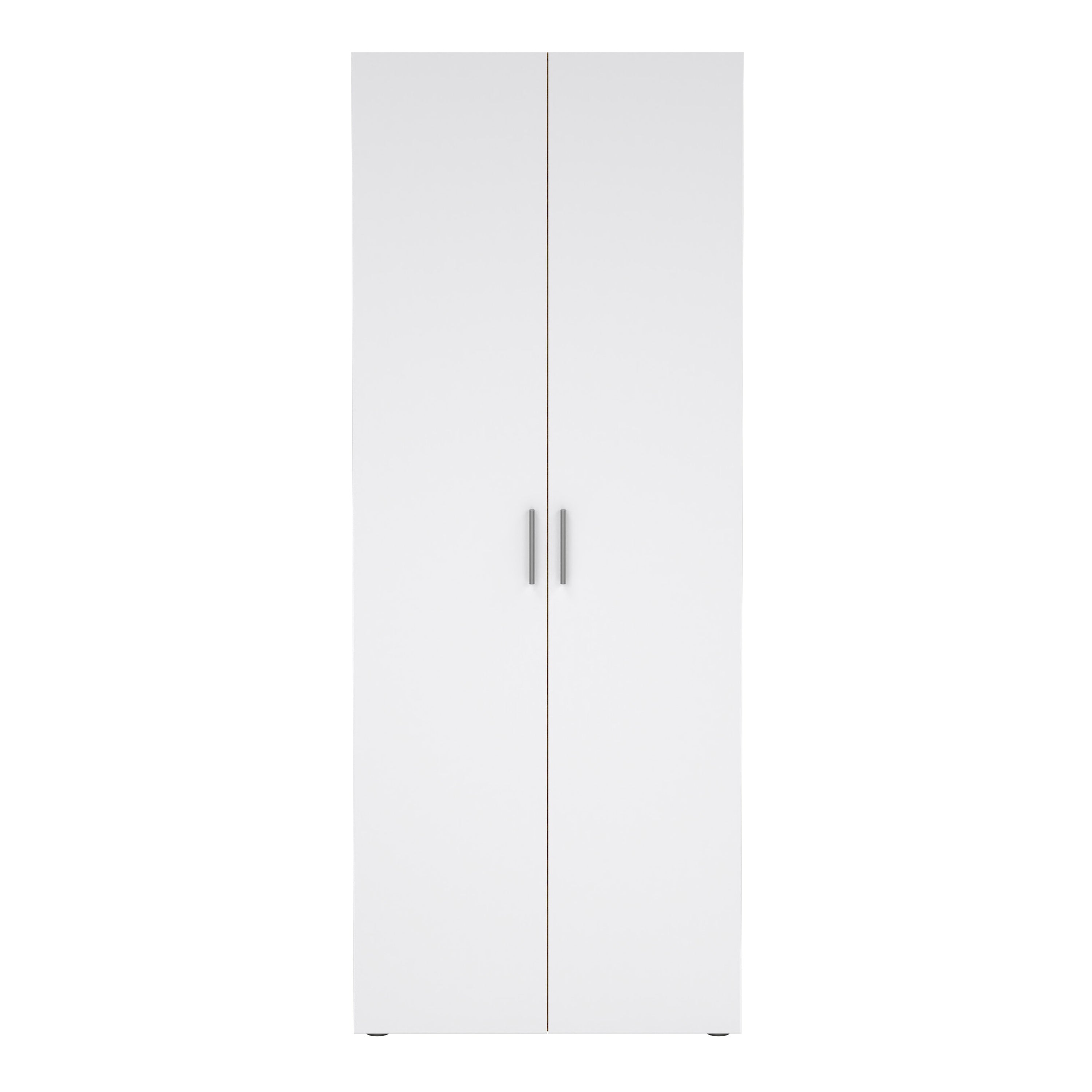 Pippa Wardrobe with 2 Doors in Oak with White High Gloss
