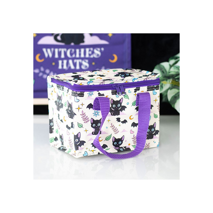 Cute and Creepy Cat Print Lunch Bag