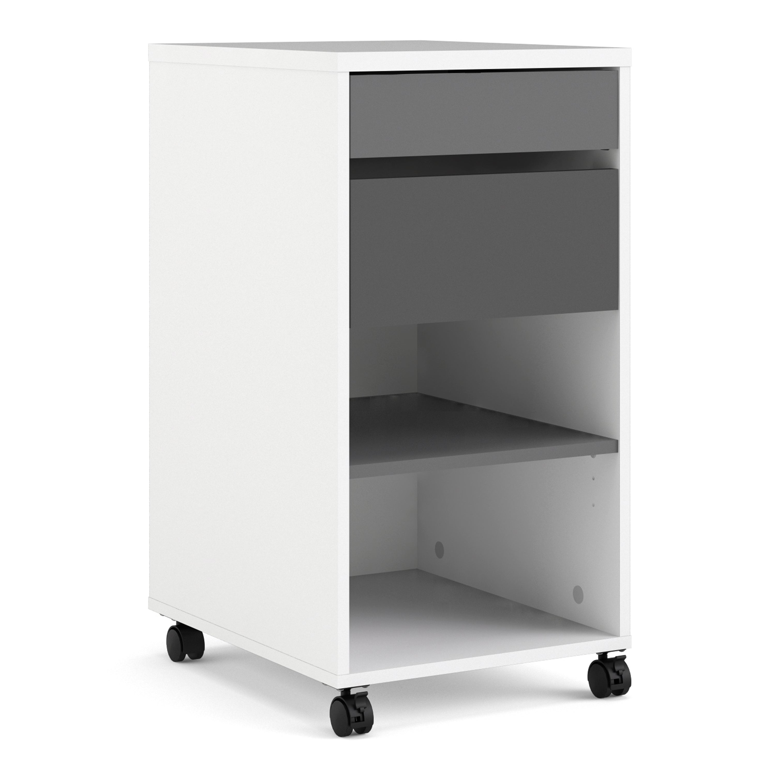 Fenton Mobile File Cabinet 2 Drawers 1 Shelf