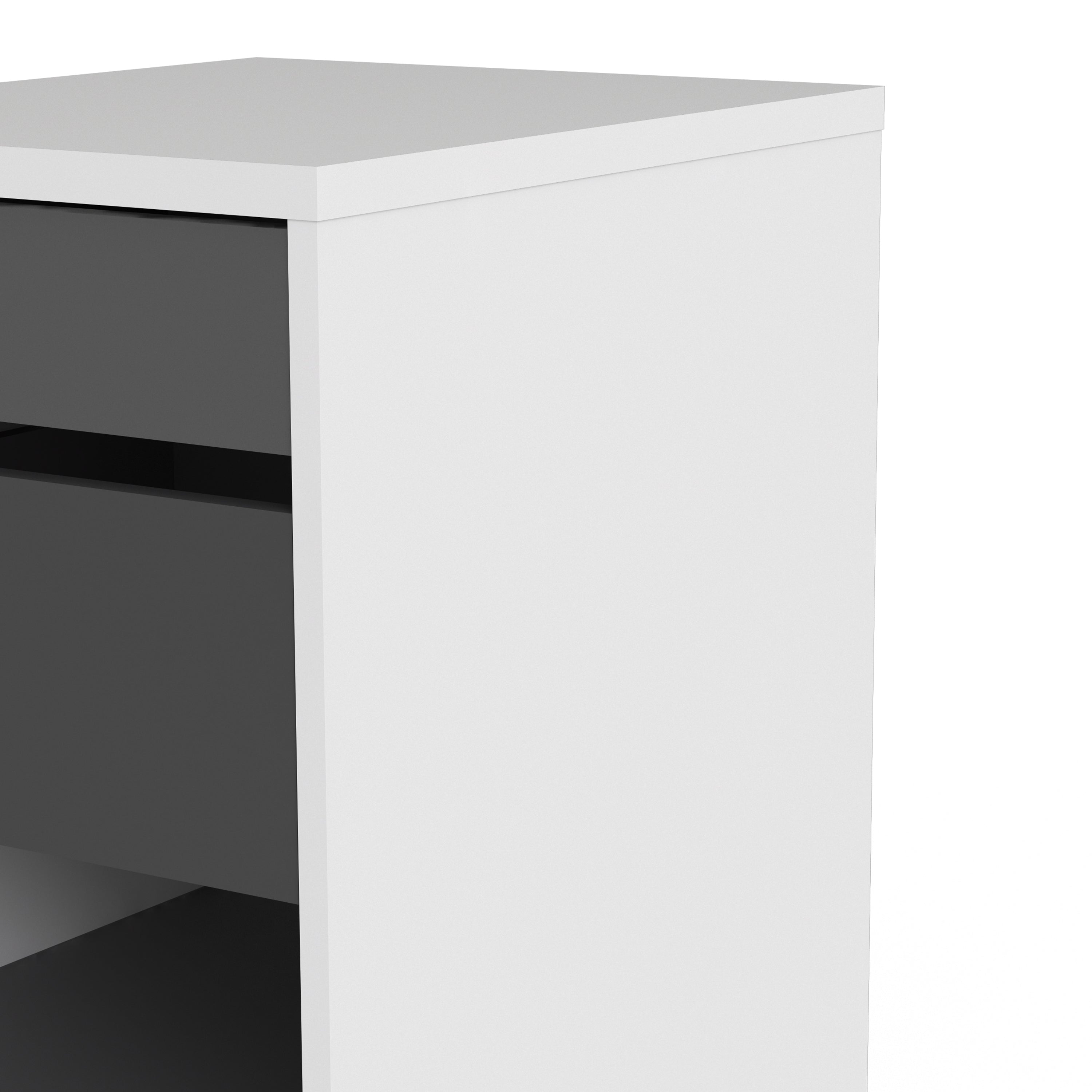 Fenton Mobile File Cabinet 2 Drawers 1 Shelf