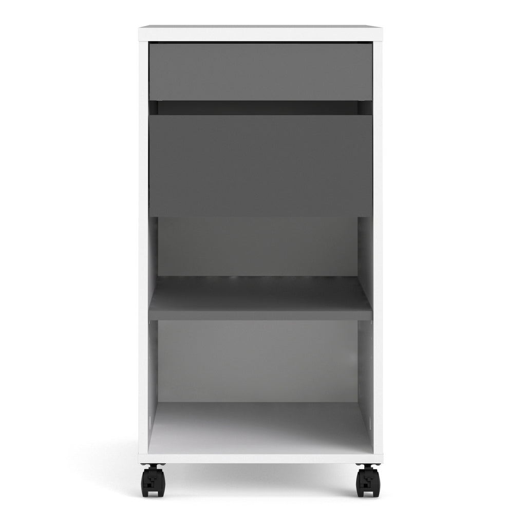 Fenton Mobile File Cabinet 2 Drawers 1 Shelf