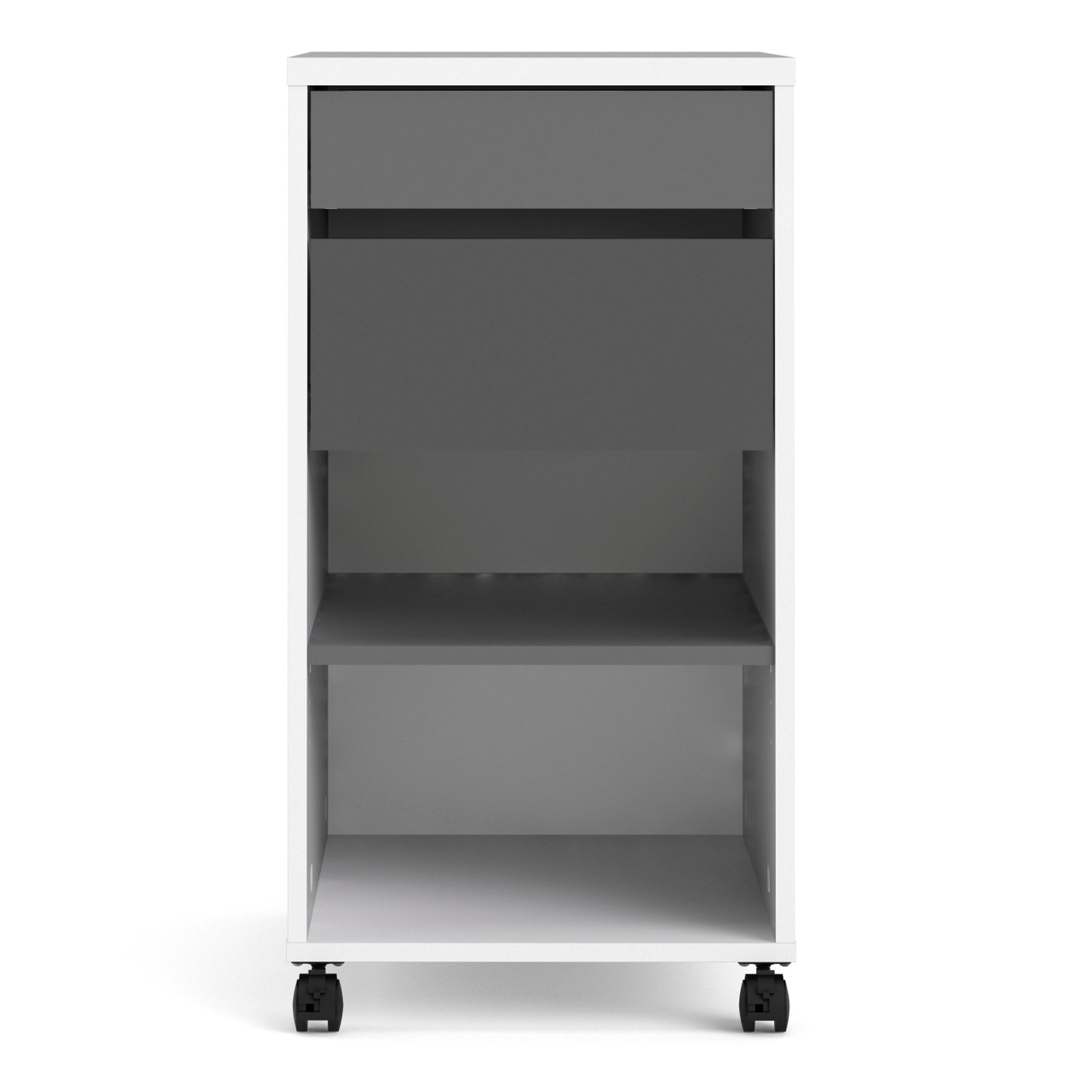 Fenton Mobile File Cabinet 2 Drawers 1 Shelf