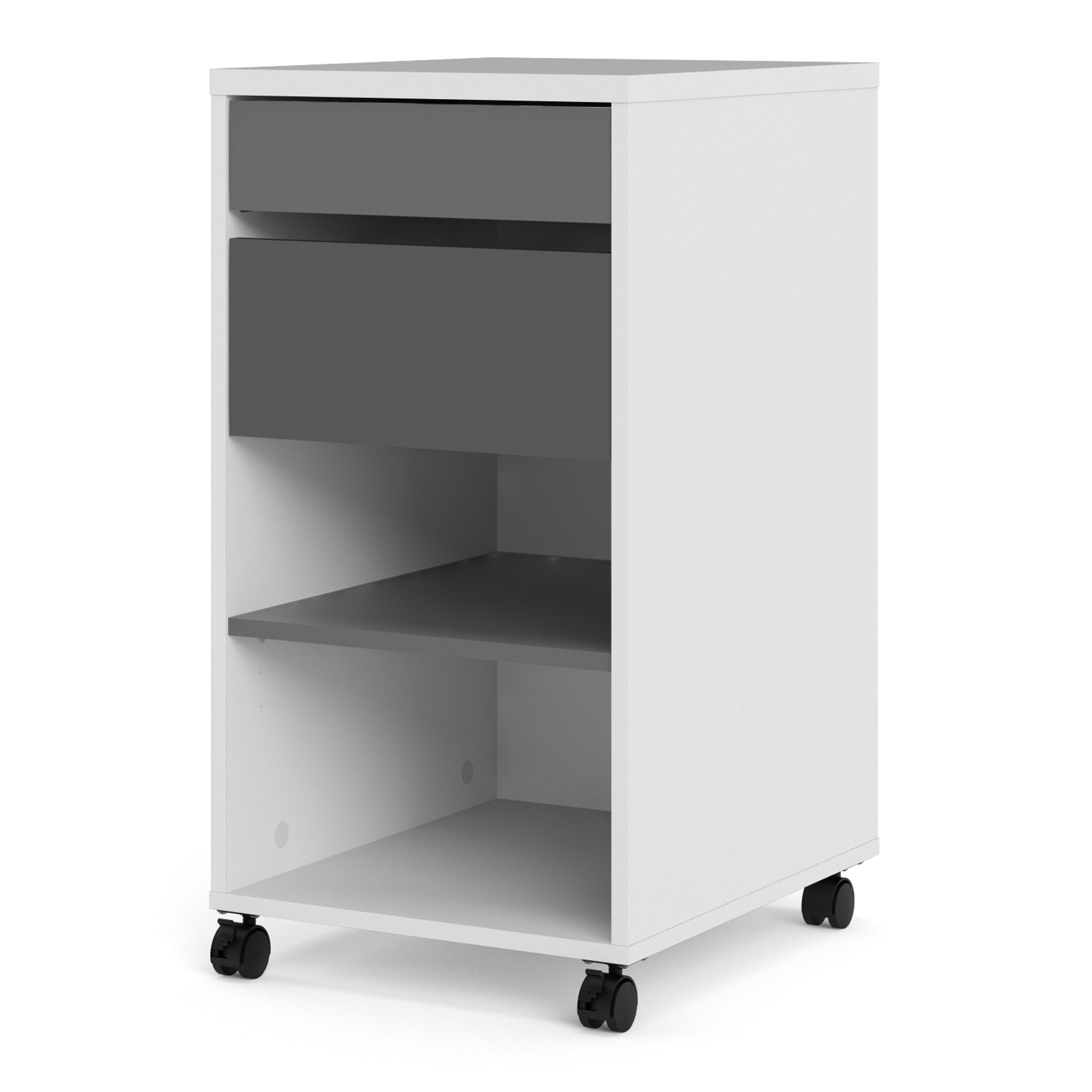 Fenton Mobile File Cabinet 2 Drawers 1 Shelf