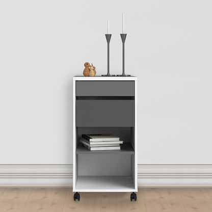 Fenton Mobile File Cabinet 2 Drawers 1 Shelf