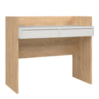 Fenton Desk 2 Drawers In Jackson Hickory and White