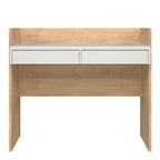 Fenton Desk 2 Drawers In Jackson Hickory and White