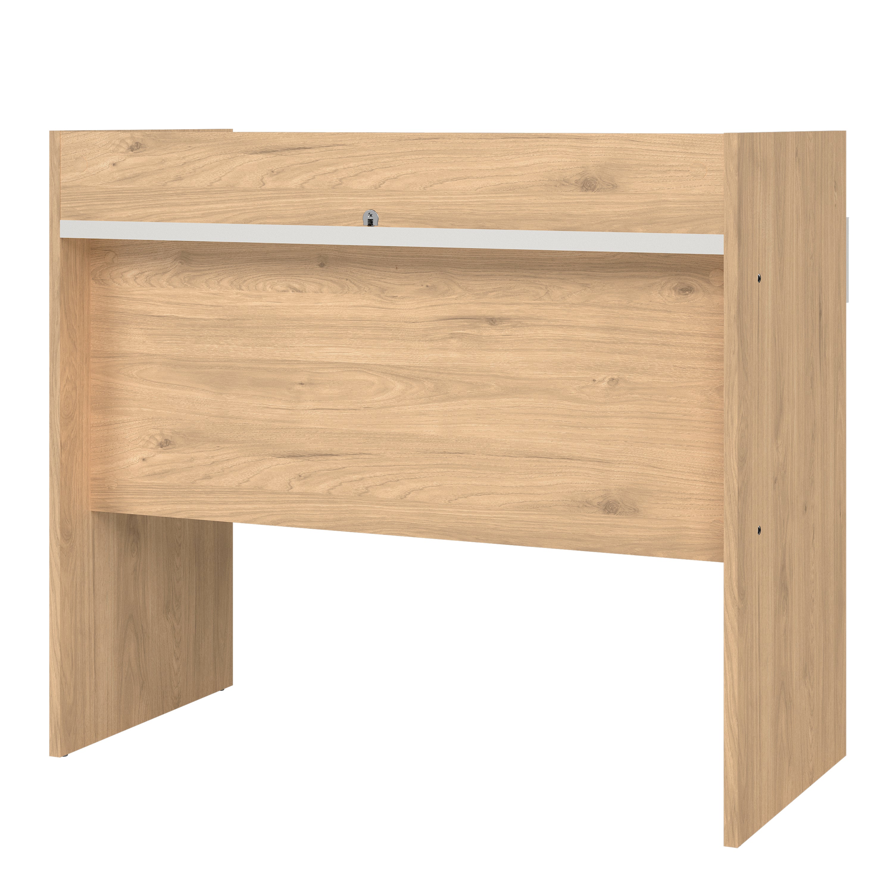 Fenton Desk 2 Drawers In Jackson Hickory and White