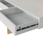 Fenton Desk 2 Drawers In Jackson Hickory and White