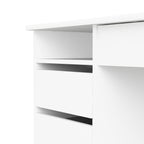 Fenton 4 Drawer Desk Handleless Drawer in White