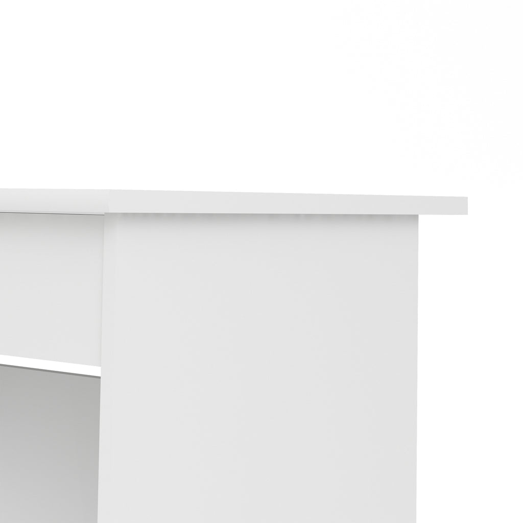 Fenton 4 Drawer Desk Handleless Drawer in White
