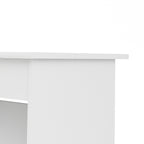 Fenton 4 Drawer Desk Handleless Drawer in White
