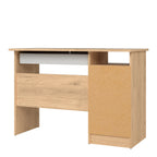 Fenton 4 Drawer Desk Handleless Drawer in Jackson Hickory Oak