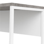 Fenton Corner Desk 2 Drawers in White and Grey