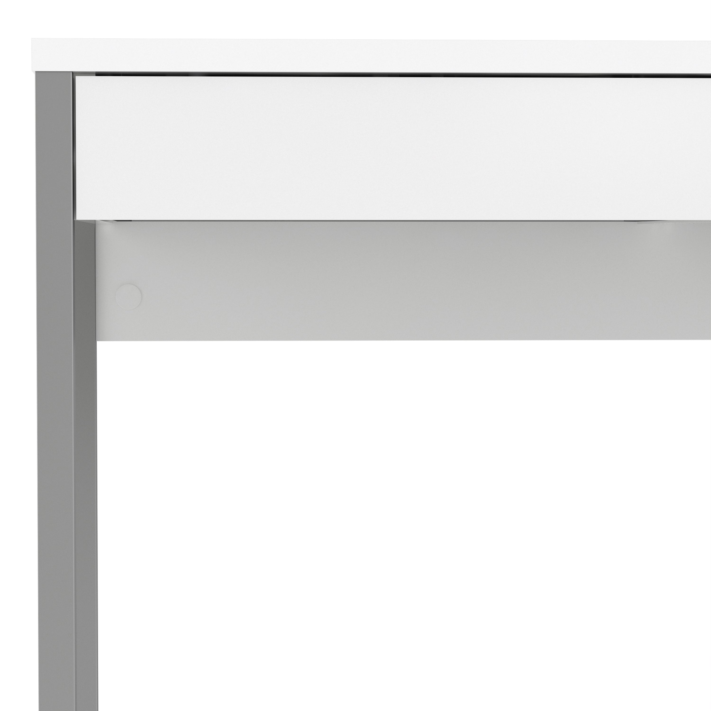 Fenton Desk 2 Drawers in White High Gloss