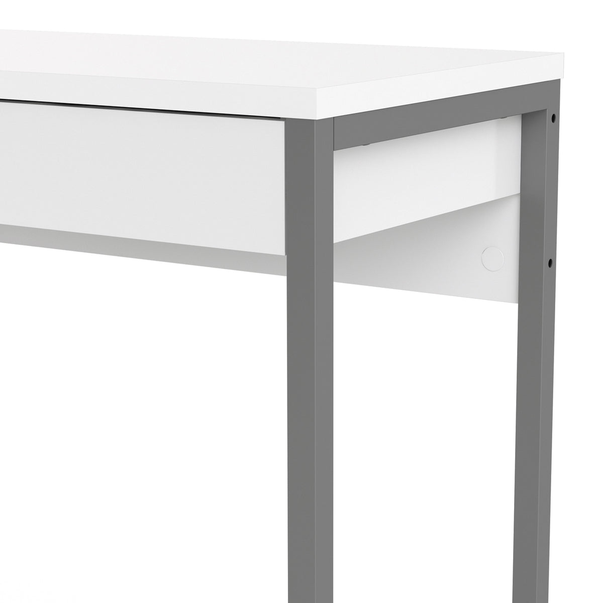 Fenton Desk 2 Drawers in White High Gloss