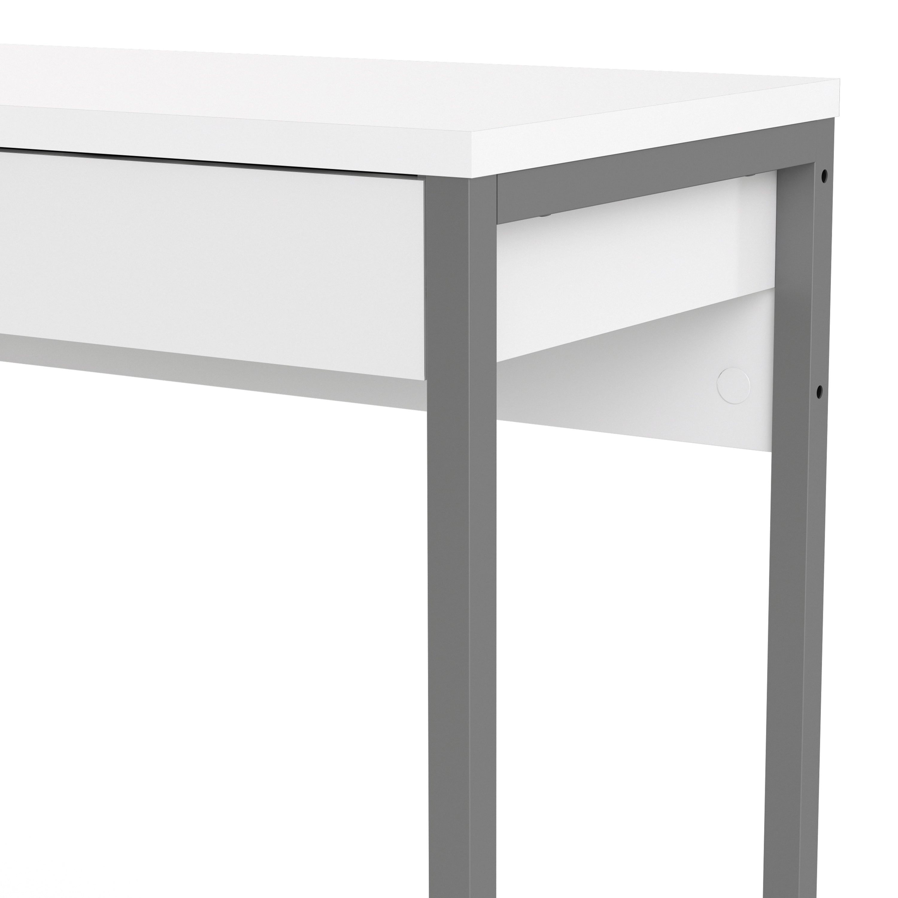Fenton Desk 2 Drawers in White High Gloss