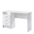 Fenton Desk 3 Drawers in White