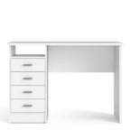 Fenton 4 Drawer Desk in White