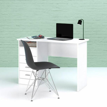 Fenton 4 Drawer Desk in White