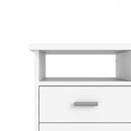 Fenton 4 Drawer Desk in White