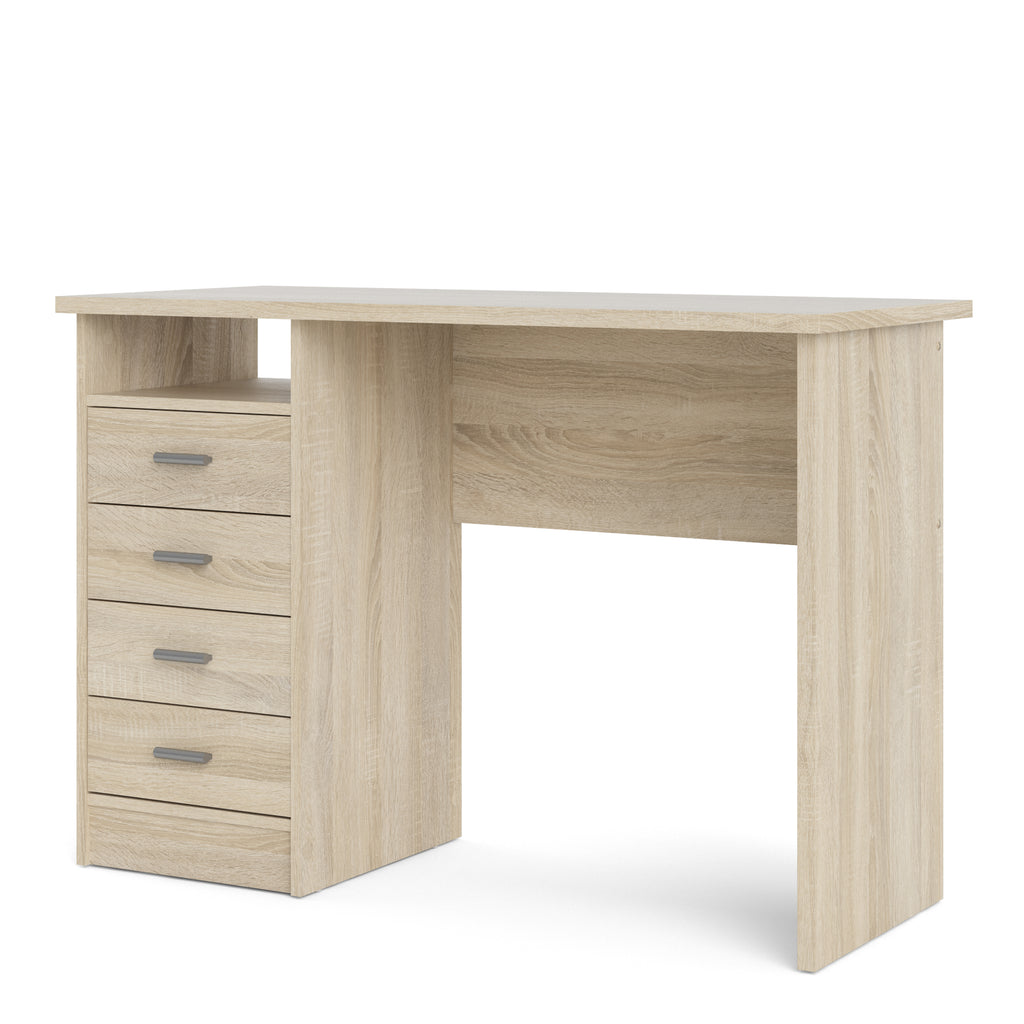 Fenton 4 Drawer Desk in Oak
