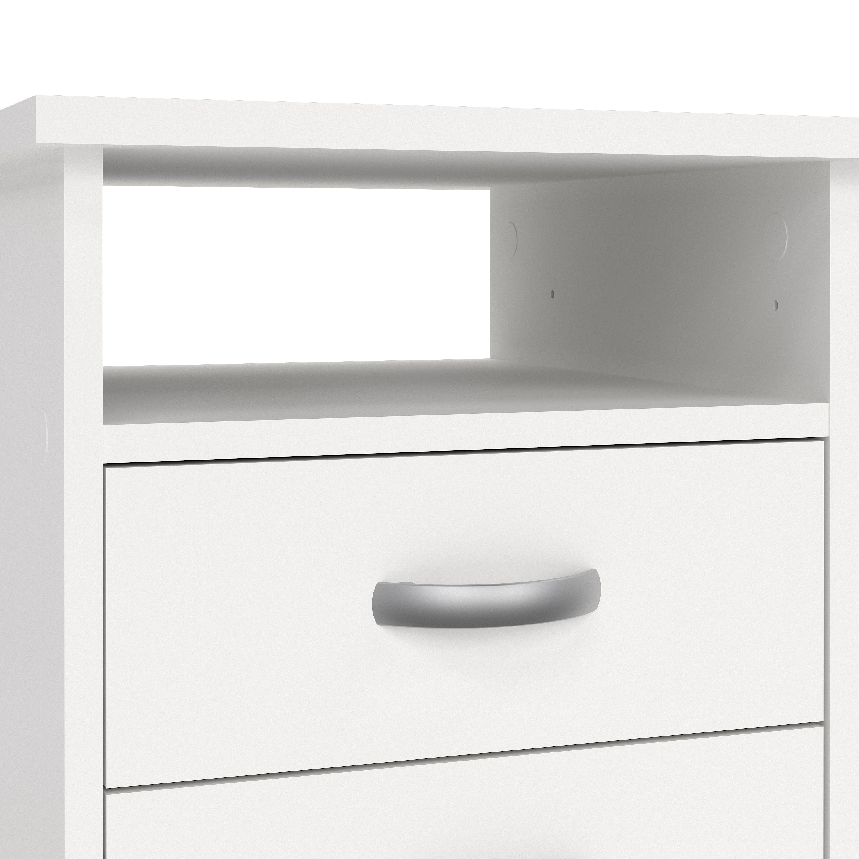 Fenton Desk 5 Drawers in White
