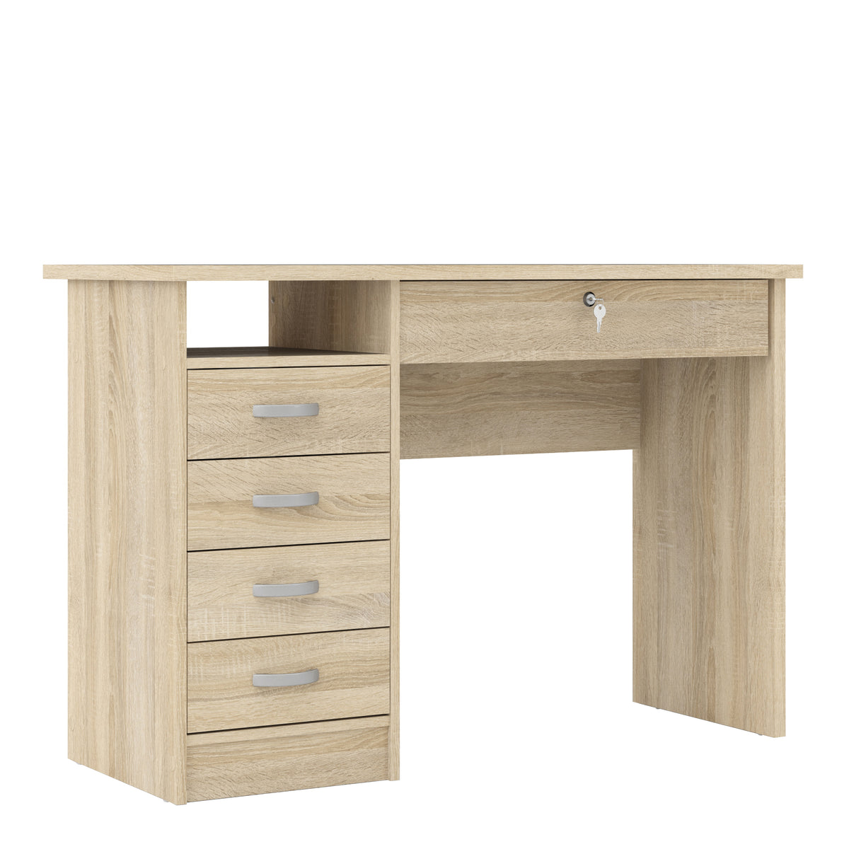 Fenton Desk 5 Drawers in Oak