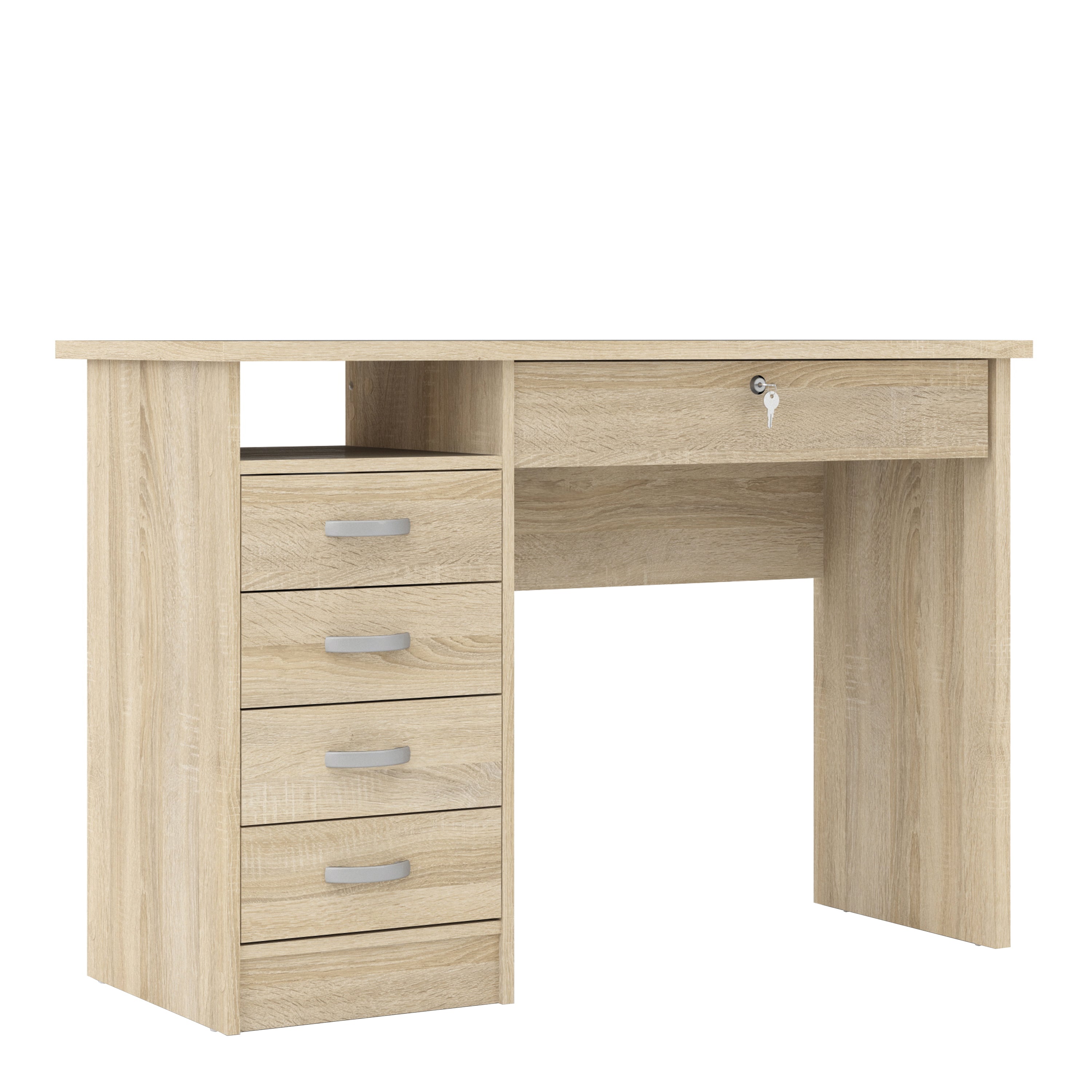 Fenton Desk 5 Drawers in Oak