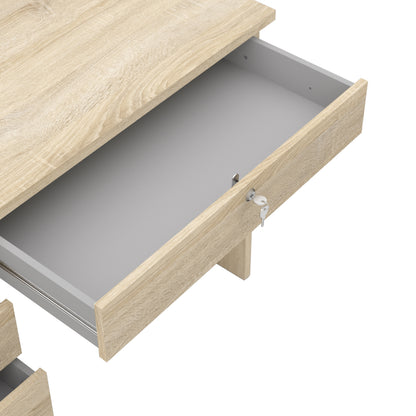 Fenton Desk 5 Drawers in Oak