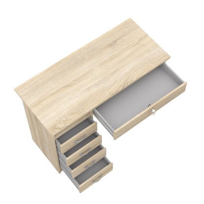 Fenton Desk 5 Drawers in Oak