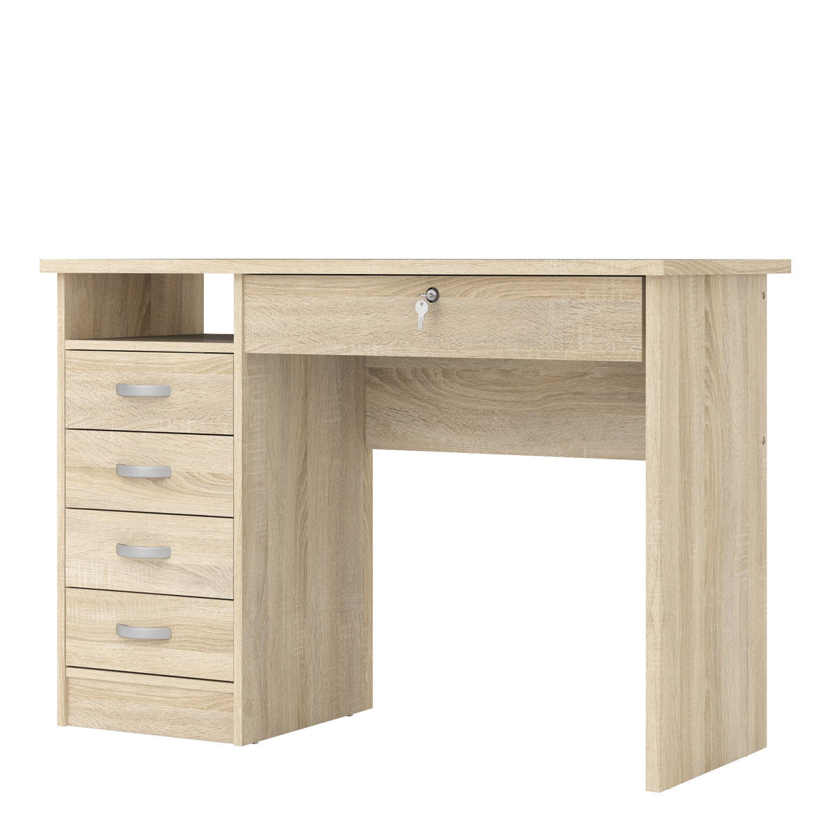 Fenton Desk 5 Drawers in Oak