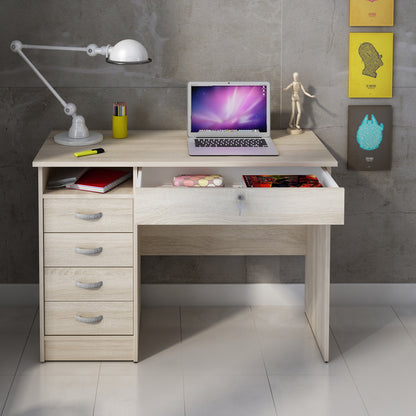 Fenton Desk 5 Drawers in Oak
