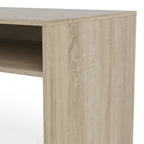 Fenton Desk Multi Functional Desk with Drawer and 1 Door in White and Oak