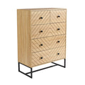 Aztec Bedroom 3+2 Chest Of Drawers - Oak Effect