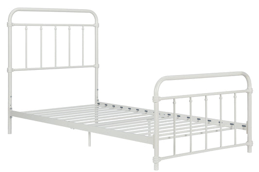 Wallace 3ft Metal Bed, White Single