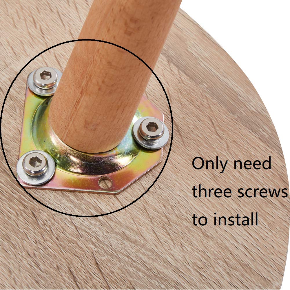 GOLDFAN Solid Wood Coffee Table Set Nest of 2 Tables