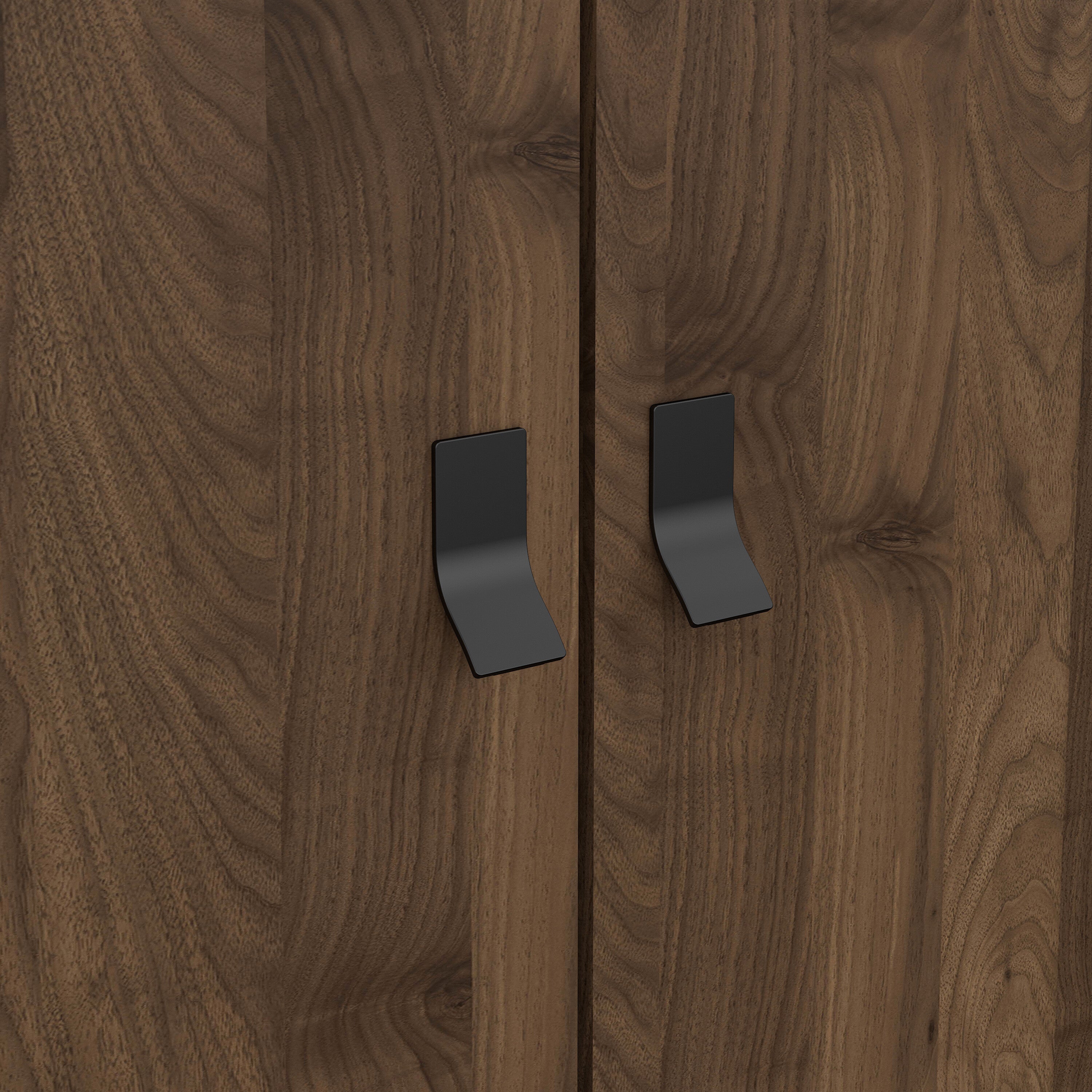 Raya Wardrobe 3 Doors 3 Drawers in Matt Black Walnut