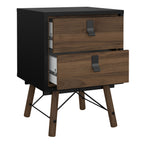 Raya Trio Bedroom Set -  in Matt Black Walnut
