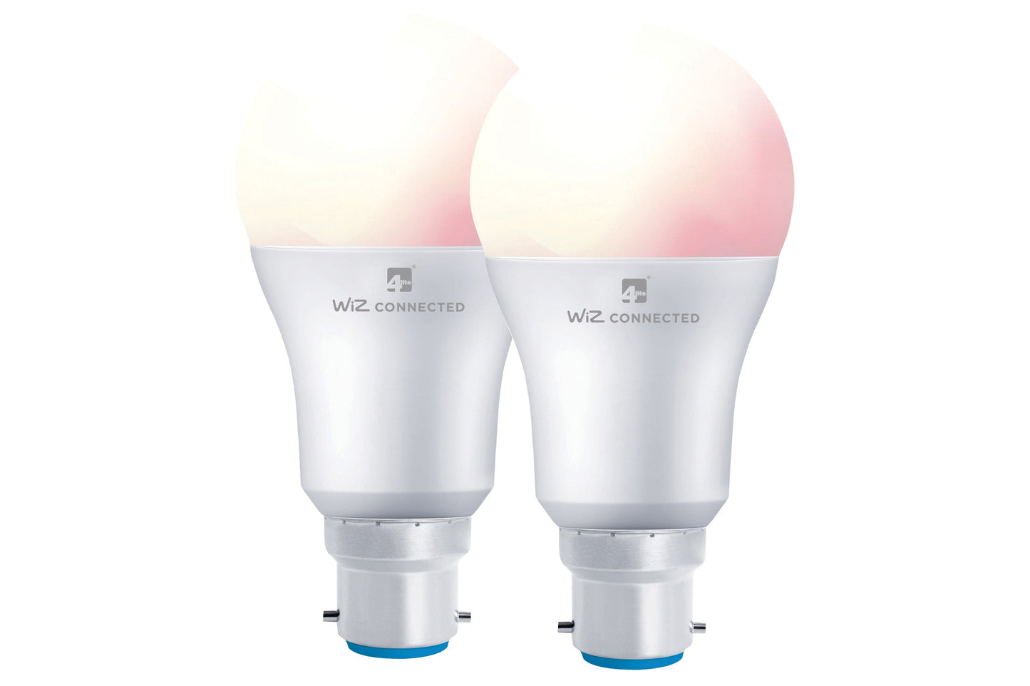4lite WiZ Connected A60 Dimmable Multicolour WiFi LED Smart Bulb - B22 Bayonet