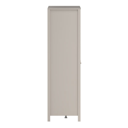 Barcelona Wardrobe with 2 Doors + 1 Mirror Door + 2 Drawers in Cashmere