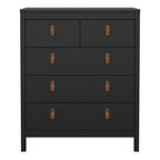 Barcelona Chest 3+2 Drawers in Matt Black