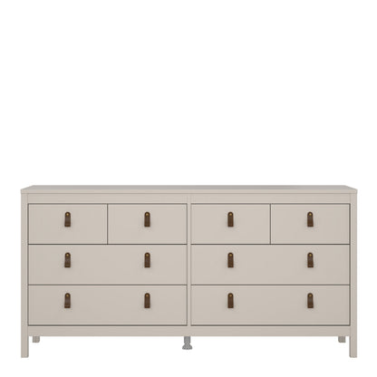 Barcelona Double Dresser 4+4 Drawers in Cashmere