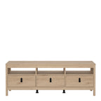 Barcelona TV-Unit 3 Drawers in Jackson Hickory Oak