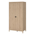 Barcelona Wardrobe with 2 Doors in Jackson Hickory Oak