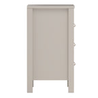 Barcelona Bedside Table 3 Drawers in Cashmere